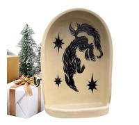 Niche Decoration- Handmade Sculpture Candle Holder Art, Modern Wall Accent, Handmade Appeal, Decorative Display Feature, Wall Art Category for Home, 3.34x2.55x5.90 Inch