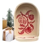 Niche Decoration- Handmade Sculpture Candle Holder Art, Modern Wall Accent, Handmade Appeal, Decorative Display Feature, Wall Art Category for Home, 3.34x2.55x5.90 Inch