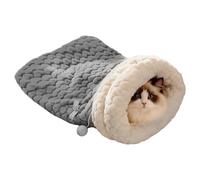 Niche Pour Chat - Lit d'Hiver Chaud en Peluche | Niche douce fermée Pour Lapin Petit Animal Chien | Litería Confortable Pour Salon Balcon Chambre intérieur Temps Froid Temporada Hivernale