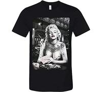 NICHIYOBI Camiseta unisex de Marilyn Monroe con impresión 3D, cuello redondo, para hombre, deporte, ocio, manga corta, fitness, exterior, camiseta infantil (2,XXL)