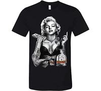 NICHIYOBI Marilyn Monroe - Camiseta unisex con impresión 3D, cuello redondo, para hombre, deporte, ocio, manga corta, fitness, exterior, camiseta infantil (1,XL)