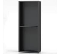 Nicho de baño de acero inoxidable, estante de almacenamiento de metal de una sola pieza, armarios de pared de televisión integrados para sala de estar, dormitorio, fácil de instalar