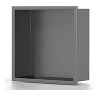 Nicho de baño de acero inoxidable, estante de almacenamiento de metal de una sola pieza, armarios de pared de televisión integrados para sala de estar, dormitorio, fácil de instalar