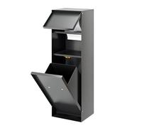 Nicho de baño de acero inoxidable, soporte empotrado para papel higiénico con armario de almacenamiento y soporte para escobilla de inodoro para ducha y espacios públicos