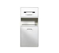 Nicho de baño empotrable impermeable, con compartimento para basura, de acero inoxidable, organizador de almacenamiento para cocina, sala de estar, dormitorio