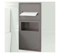 Nicho de baño en acero inoxidable, cubo de basura de papel higiénico empotrado, estante de almacenamiento, artículos de tocador con alcohol incorporado para cocina, sala de estar, dormitorio, hotel