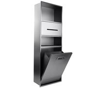 Nicho de ducha de acero inoxidable 304, estante de almacenamiento empotrado impermeable para habitaciones húmedas, ideal para champú, artículos de tocador, papelera y organizador de cepillos de