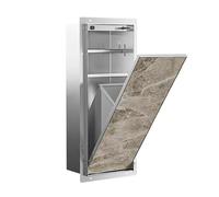 Nicho de ducha de acero inoxidable con cubo de basura integrado, organizador de estante de almacenamiento de pared empotrado para baño, cocina, sala de estar.