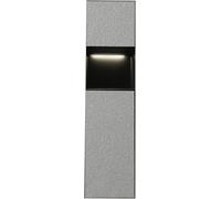 Nicho de ducha de acero inoxidable con estante empotrado y luz LED, diseño vertical impermeable