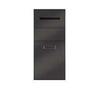 Nicho de Ducha de Acero Inoxidable con Papelera - Organizador de Almacenamiento Empotrado para baño, Inserto de Pared con Doble Estante para el hogar y el Hotel (Negro, 67x30x14cm)