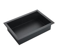 Nicho de Ducha de Acero Inoxidable Negro - Organizador de baño Impermeable para champú, jabón y artículos de Aseo - Estantes de Pared Integrados para Cuartos húmedos y Salas de Estar (Tamaño