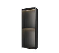 Nicho de Ducha Empotrado de Acero Inoxidable con iluminación LED, Estante de Almacenamiento de baño Impermeable para un Espacio organizado.