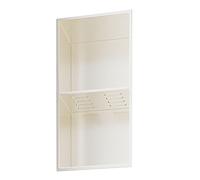 Nicho de Ducha Empotrado de Acero Inoxidable, diseño de Drenaje Abierto para un Almacenamiento eficiente en el baño, Listo para alicatar, Ideal para duchas organizadas y baños Modernos.