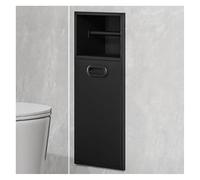 Nicho de Ducha Empotrado en Acero Inoxidable - Mueble de baño para almacenar champú, jabón y artículos de tocador - Papelera, instalable sin Azulejos.