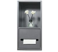 Nicho De Ducha Empotrado Impermeable, Nicho Empotrado, Nicho De Ducha De Acero Inoxidable, Estantes De Almacenamiento Ocultos Empotrados, Estante De Almacenamiento, Sopo,BIDHCKQ50613-Grey-20X40X14cm