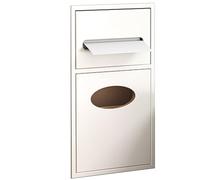 Nicho de ducha impermeable empotrado, nicho de ducha, nicho de ducha incorporado, nicho de ducha decorativo, titulares de papel higiénico con papelera para sala de estar,White-20X52X13.5cm-8X20X5.3in