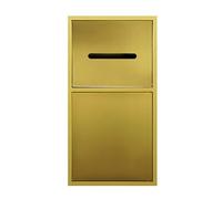 Nicho de ducha impermeable empotrado, nicho empotrado, soporte para papel higiénico, soporte para papel higiénico de baño sobremontado de acero inoxidable, dispensador de papel de ducha empotrado