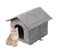 Nicho de gato al aire libre - nicho aislado, nicho impermeable para gatos callejeros | Nicho aislado para gatos callejeros, escondite para callejeros, cabaña climatizada, nicho para todas las