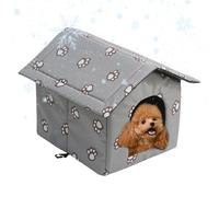 Nicho de gatos al aire libre: nicho aislado, nicho impermeable para gatos callejeros | Nicho aislado para gatos callejeros, escondite para gatos callejeros, cabaña con calefacción, nicho todas las est