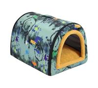 Nicho de interior suave para perros - Logia para perros, cobertizo canino | Cama lavable para mascotas, Nicho extraíble con asa, Accesorios para mascotas de pequeñas y medianas razas,
