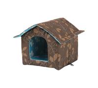 Nicho de invierno con cojín autocalefactor, plegable y cálido, para invierno, tienda de animales salvajes, para exteriores e interiores, aislamiento térmico, decoración para jardinería, decoración