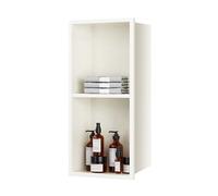 Nicho de pared de ducha de acero inoxidable, no requiere instalación de azulejos, solución de almacenamiento multiusos para baño y espacio vital, diseño moderno sin costuras