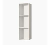 Nicho de pared empotrado, no necesita azulejos, inserto de acero inoxidable 304, estantes dobles, soldadura sin costuras, instalación de montaje para baño, cocina y almacenamiento