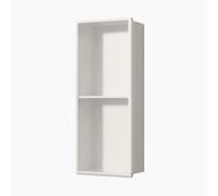 Nicho de pared empotrado, no necesita azulejos, inserto de acero inoxidable 304, estantes dobles, soldadura sin costuras, instalación de montaje para baño, cocina y almacenamiento
