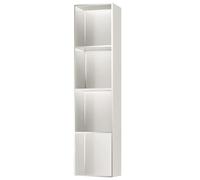 Nicho de Pared para baño, armarios Decorativos de Acero Inoxidable, estantes empotrados de Metal de 28 x 120 cm para Sala de Estar, baño, Cocina y Espacios públicos, Elegantes bibliotecas de