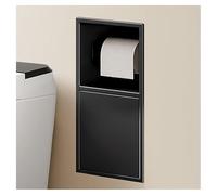 Nicho de Pared para baño, Bote de Basura de Acero Inoxidable Empotrado con Estante Impermeable de Doble Nivel, solución de Almacenamiento Que Ahorra Espacio en el baño.