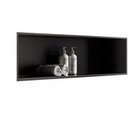 Nicho de Pared para baño, Cuadrado, Empotrado, de Acero Inoxidable, 72 x 32 cm, fácil instalación para reformas del hogar y renovación del baño.
