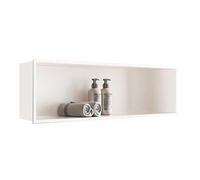 Nicho de Pared para baño, Cuadrado, Empotrado, de Acero Inoxidable, 72 x 32 cm, fácil instalación para reformas del hogar y renovación del baño.