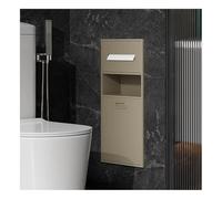 Nicho de Pared para baño, de Acero Inoxidable, para Ducha, sin Azulejos, Empotrado en la Pared, con Papelera, Estante Vertical de Doble Capa, Organizador para luz de baño.