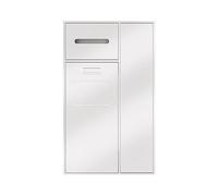 Nicho de Pared para baño, Ducha de Acero Inoxidable con Cubo de Basura, Estante Doble de Pared, nicho para baño, hogar y Hotel, 67 x 30 x 14 cm, 67 x 40 x 14 cm, solución de Almacenamiento Que
