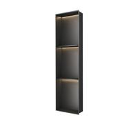 Nicho de Pared para baño, Ducha de Acero Inoxidable de Primera Calidad con luz LED, Estante Empotrado Impermeable, Elegante Organizador de Almacenamiento para baño