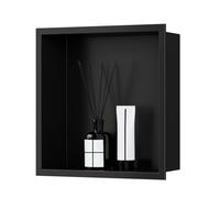 Nicho de Pared para baño, Estante de Ducha Cuadrado de Acero Inoxidable de Primera Calidad para baño Moderno, diseño Empotrado, para Cuartos húmedos, Duradero y Elegante.