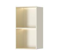 Nicho de pared para baño, estante de ducha empotrado montado en la pared con iluminación integrada, diseño elegante y funcional para un uso eficiente del espacio