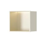 Nicho de pared para baño, estante de ducha empotrado montado en la pared con iluminación integrada, diseño elegante y funcional para un uso eficiente del espacio