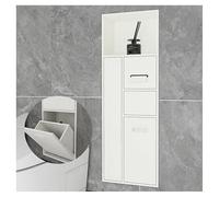 Nicho de Pared para baño, Impermeable, de Acero Inoxidable, para Ducha, Empotrado, para nicho de baño, no Necesita Azulejos, 86 x 30 x 14 cm, artículos de tocador y Papelera.