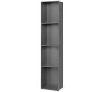Nicho de Pared para baño, nicho de Ducha de Acero Inoxidable de Primera Calidad, Estante Empotrado de una Pieza, Almacenamiento Impermeable para champú y artículos de tocador, fácil instalación