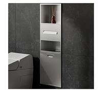 Nicho de Pared para baño, nicho de Ducha de Acero Inoxidable, Soporte para Papel higiénico Empotrado y Estante de Almacenamiento de Pared para baño, Cocina, Sala de Estar, Hotel, Elegante