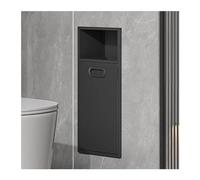 Nicho de Pared para baño, nicho de Ducha de Acero Inoxidable y nicho para Cubo de Basura, Estante Empotrado de Pared Moderno e Impermeable para Cocina, baño, Dormitorio, solución Elegante para
