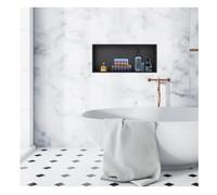 Nicho de Pared para baño, Organizador de Ducha Empotrado de Acero Inoxidable, no Necesita instalación de Azulejos, Estante de Pared para baño y Cocina