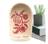 Nicho de pared sagrado | Decoración de meditación para sala de estar, hecho a mano cerámica decorativa nicho de pared para estatuas, velas, cristales, piedras, propietarios de viviendas