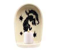 Nicho de Pared Sagrado - Decoración de Sala de meditación, construcción de Madera Hecha a Mano, Elegante Bandeja de exhibición, Altar Compacto y versátil, Soporte para estatuas de, Estante de