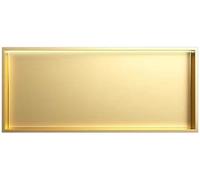 Nicho empotrado de acero inoxidable con luz LED, no necesita azulejos, estante de almacenamiento de ducha con acabado metálico, ideal para organización de baño, 72 x 32 x 12,5 cm