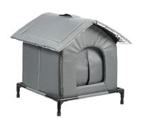 Nicho exterior para gatos - Refugio de invierno para gatos vagando de 40,6 cm | Tienda aislada de tela Oxford impermeable, caliente, cortavientos, plegable | para jardín, garaje, terraza.