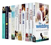 Nicholas Sparks - Juego de 10 libros de colección (The Wedding, At First Sight, The Choice, The Best Of Me, The Rescue, Message In A Bottle, Every Breath, Dear John, The Return, Safe Haven)