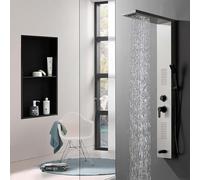 Nichos de baño, nicho de Ducha sin Necesidad de baldosas, Estante de Almacenamiento Empotrado de Acero Inoxidable para Sala de Estar, Dormitorio, Cocina 90cmx28cmx12.5cm