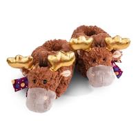 NICI Alce Thure Talla 38-41 (L) marrón Peluche sostenibles y calentitas niñas-Zapatillas de Animales con Suela Antideslizante-Pantuflas, Color (49337)